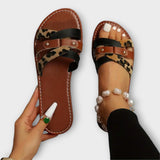Alani – Trendige Sommerschlupfsandalen – Braun