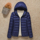 Wasserdichte und ultraleichte winterjacke für damen – Dunkelblau