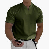 Herrenpoloshirt Moderne Stil Elegant für Entspannte oder Stilvolle Erscheinung – Grün