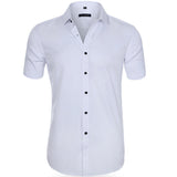 Gerlon | Herren Arbeits Polo Hemd | Kurzarm – Weiß