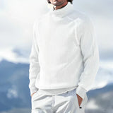 Pierre - sweatshirt mit rollkragen – Weiß