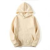 Damen Kapuzenpullover mit Kängurutasche | Lange Ärmel – Beige
