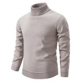 Jaxson - Rollkragenpullover aus Samt in schmaler Passform – Beige