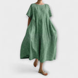 Bianca - Langärmliges Freizeitkleid – Grün