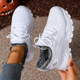 Rugaile - Winter Warmer Gefütterter Orthopädischer Sneaker – Weiß
