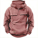 CLIFTON - Robuster Tactical Hoodie – Ziegelrot