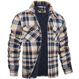 Darius - Herren Holzfällerjacke im karierten Design – Gelb