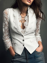 Yara - Soft-Touch-Bluse – Weiß