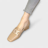 Pauline | Damen Pantoffel – Bequeme Hausschuhe Komfort – Braun