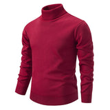 Jaxson - Rollkragenpullover aus Samt in schmaler Passform – Leuchtend Rot