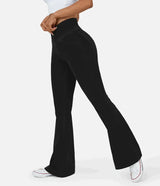 Stilvolle Bootcut-Jeans für Damen - Rosa – Schwarz