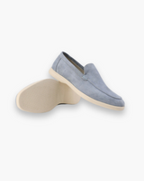 Herren Elegante Slip-Ons | Luxuriös und Komfortabel – Nebelblau