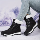 Orlina - Atmungsaktiver Rutschfester Winter Stiefel – Schwarz