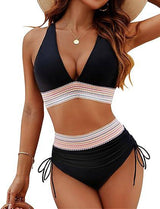 Stilsicher und bequeme korrigierende Bikini für Frauen – Schwarz