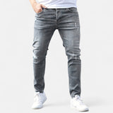 Ermes™ | Slim Fit Jeans mit Zerrissenen Design – Grau
