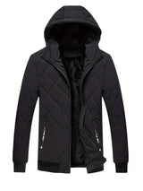 Calvin - klassische steppjacke für männer – Schwarz