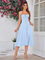 Lena | Elegantes Sommerkleid – Hellblau