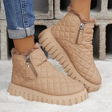 Arlette™ - Warme Schneestiefel mit Keilabsatz – Khaki