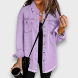 Karela – Klassische Jeansjacke – Lila