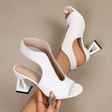 Dunnia – Eleganter Slingback Pumps Mit Gewebtem Obermaterial – Weiß