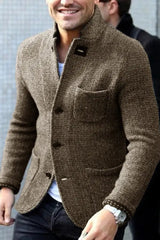 Martin Retro Cardigan Jacke für Herren – Khaki