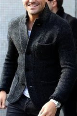 Martin Retro Cardigan Jacke für Herren – Schwarz