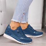 Gabor™ Zip-Up Orthopädische Sneakers – Blau