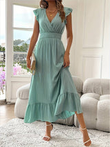 Gayasha - Elegantes Armelloses Kleid – Hellgrün
