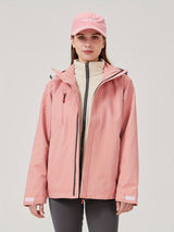 Damen Winter Skijacke | Outdoor mit Kapuze – Rosa