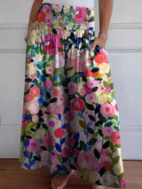 Marlene | Weit geschnittene Baumwollhose für den Sommer – Bunt