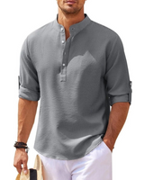 Herren Stilvolles Lässiges Hemd | Modern Fit – Dunkelgrau