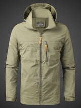 Herren Jacke | wasser- und winddichte Ausführung – Khaki