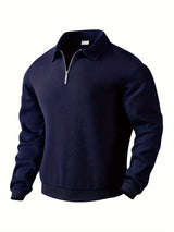 Maximilian – Moderner Pullover im Vintage-Stil – Blau