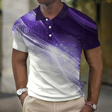 Emilio - Poloshirt mit Farbverlauf in modernem Design – Purpura