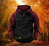 William™ | Multifunktionaler Winter-Hoodie – Schwarz