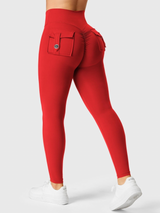 Zerovix | Atmungsaktive Leggings für Damen Sommer Fit – Rot