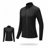 Renexo | Atmungsaktive unisex Komfort Laufjacke Herbst – Schwarz (Damen)