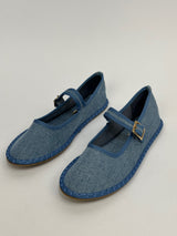 Friulane mit Riemen – Denim