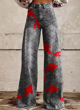 Anzhela - Weite Hose mit buntem Druck – Multicolor 8