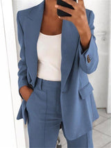 Monique™ | Zweiteiliger Damenanzug – Blau