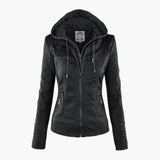 Kapuzenhülle Jacke für Damen – Schwarz