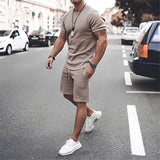 Stevie - Zweiteiliges Set Herren - für lässige Freizeitkleidung – Grau
