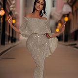 Afrodite - Erstklassiges Abendkleid – Champagner