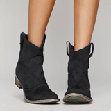 Noyara – Elegante Stiefeletten Aus Wildleder – Schwarz