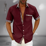 Henrick - Ein elegantes und bequemes Herren-Sommerhemd – Rot
