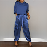 Zaida - Elegantes und durchdachtes Damen-Set – Blau