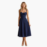 Cassandra | Tailored Dress – Marineblau