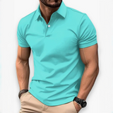 Renan - Stilvolles Sommer-Polo für Männer – Blaugrün