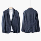 Herren Anzugset mit Blazer und Hose für Frühling Sommer – Dunkelblau