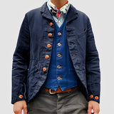 Rick - Lässige Mehrtaschenjacke – Blau